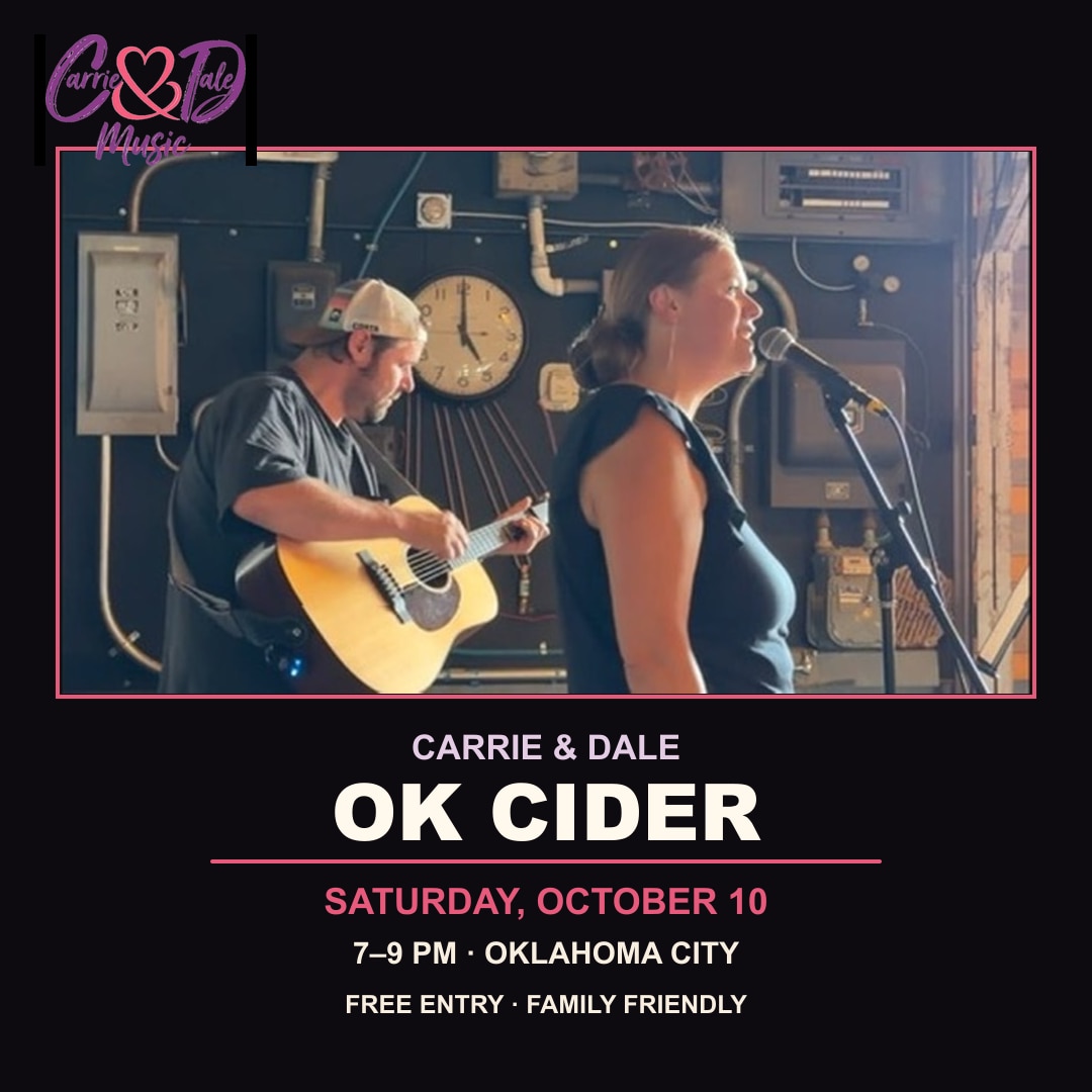 Carrie & Dale at OK Cider Co event artwork