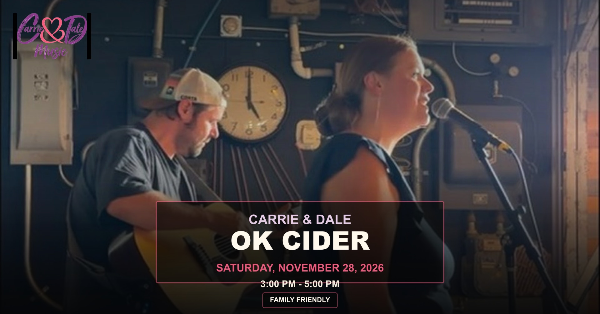 Carrie & Dale at OK Cider Co event artwork